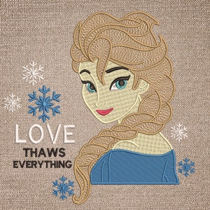 Frozen Embroidery Machine Design - 3 Sizes - Instant download