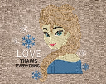 Frozen Embroidery Machine Design - 3 Sizes - Instant download