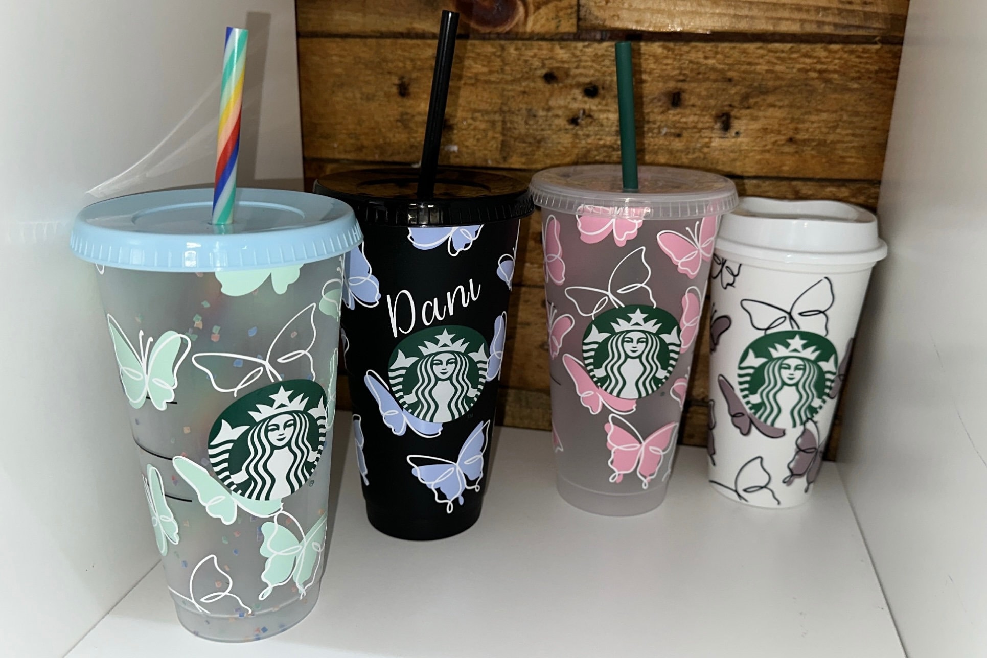 Personalised Butterfly LV Starbucks Cup 🦋 – Lolli & Dolli Gifts