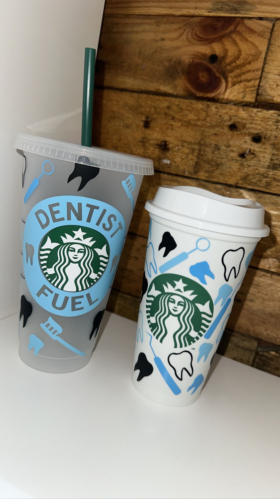 Starbucks Cup Personalised Cup UK Reusable Cups Dentist Fuel Etsy UK