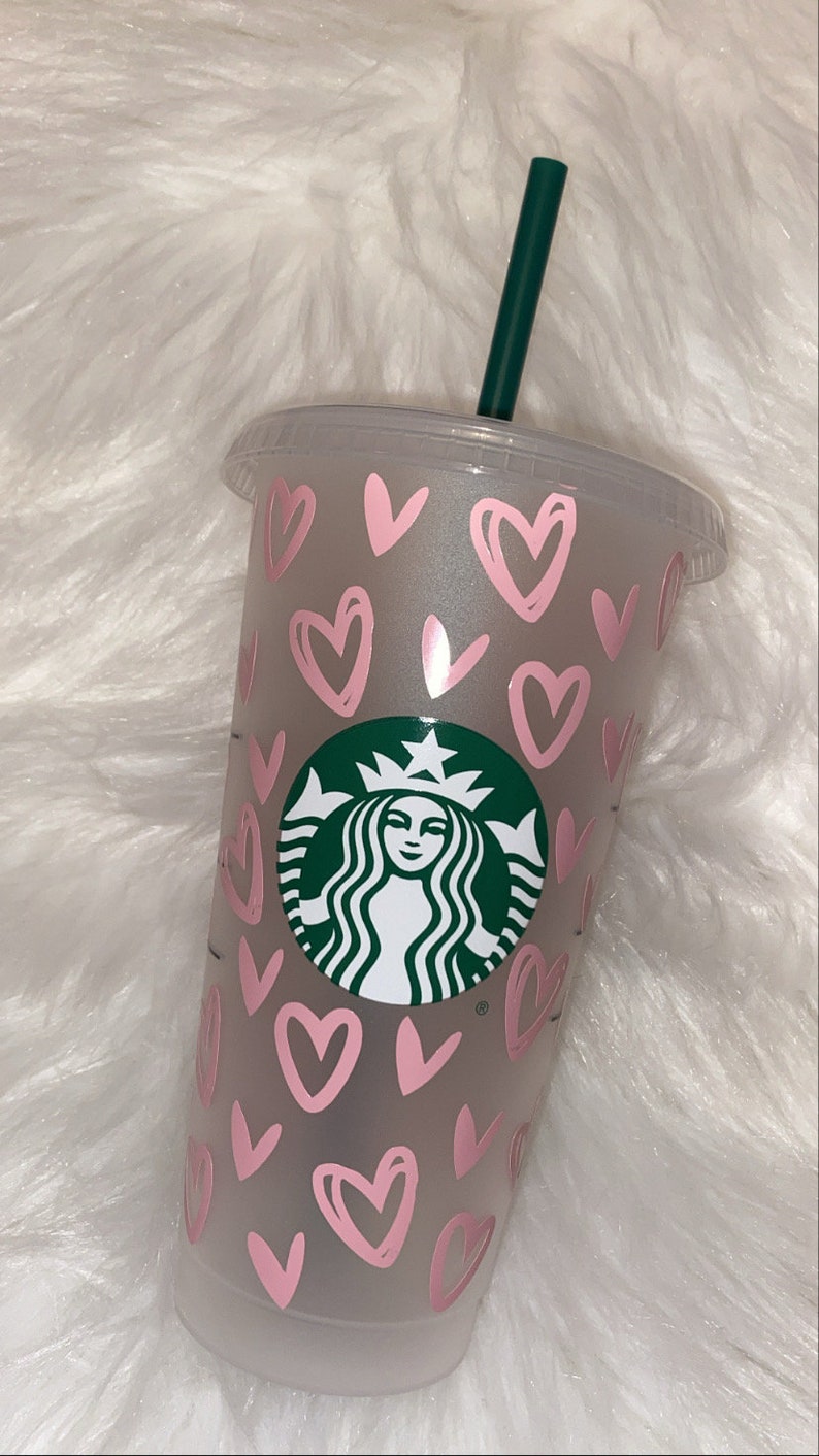 Starbucks Cup UK Inspired Personalised Reusable Cups Heart Etsy UK