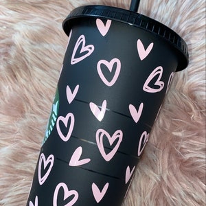 Louis Vuitton personalizes Starbucks cup #starbucks #starbuckscoffee #lv  #louisvuitton #homedecor #…