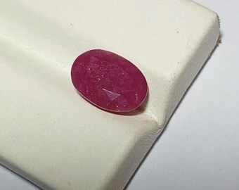 Natural Ruby, Untreated Oval Gemstone