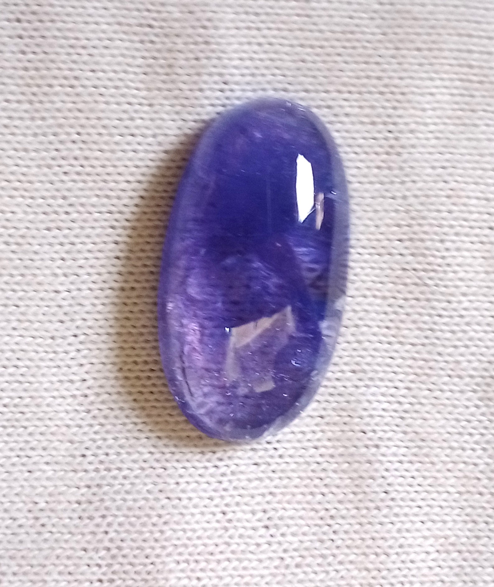 Tanzanite Naturelle Violette Extrêmement Rare - Pierre Précieuse Taillée Carrée, Qualité Exceptionnelle