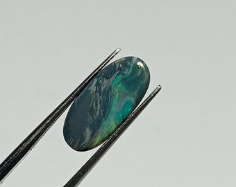 Natural Australian Black Multi opal  jewellery Making Stone