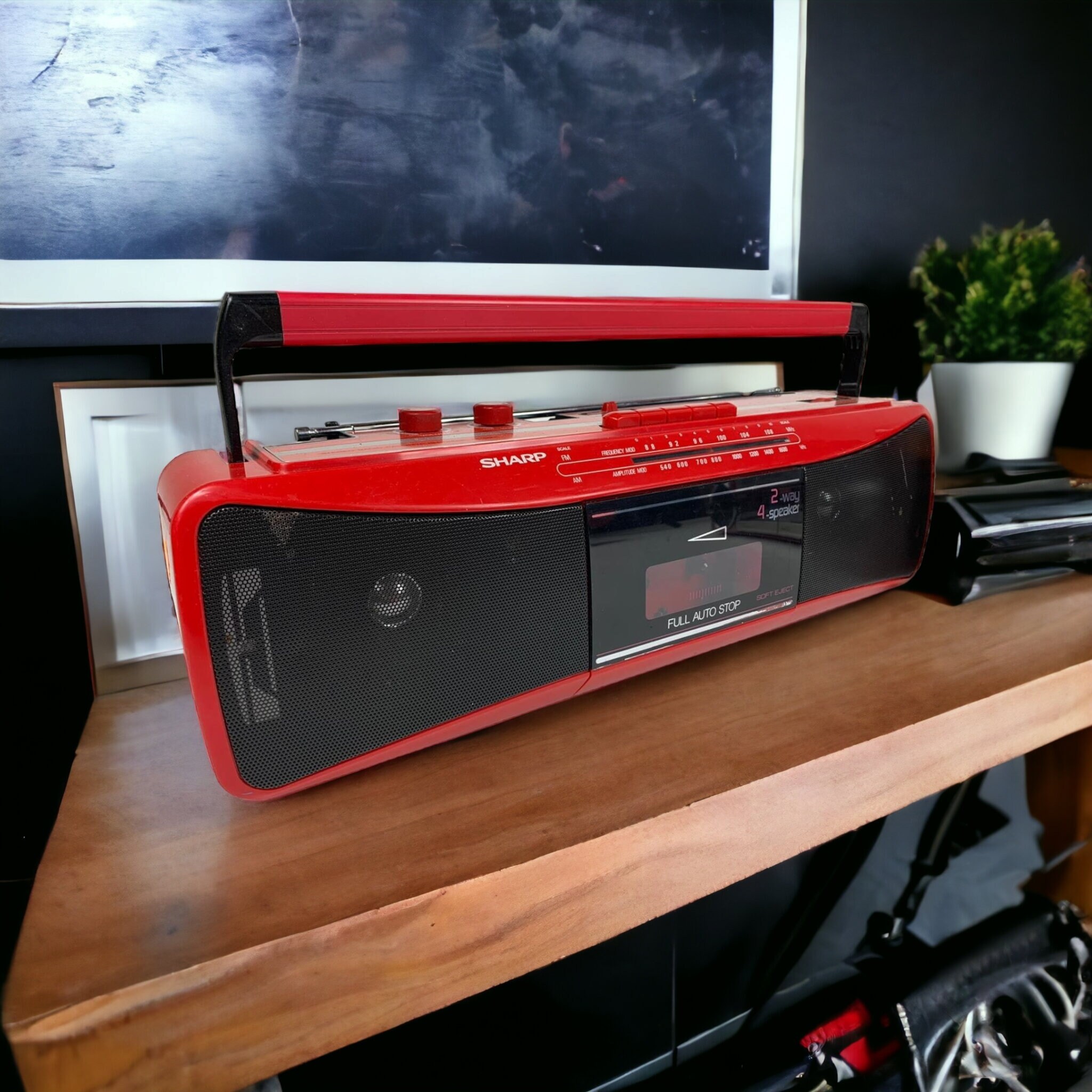 Vintage Sharp Boombox Converted to Bluetooth Speaker India