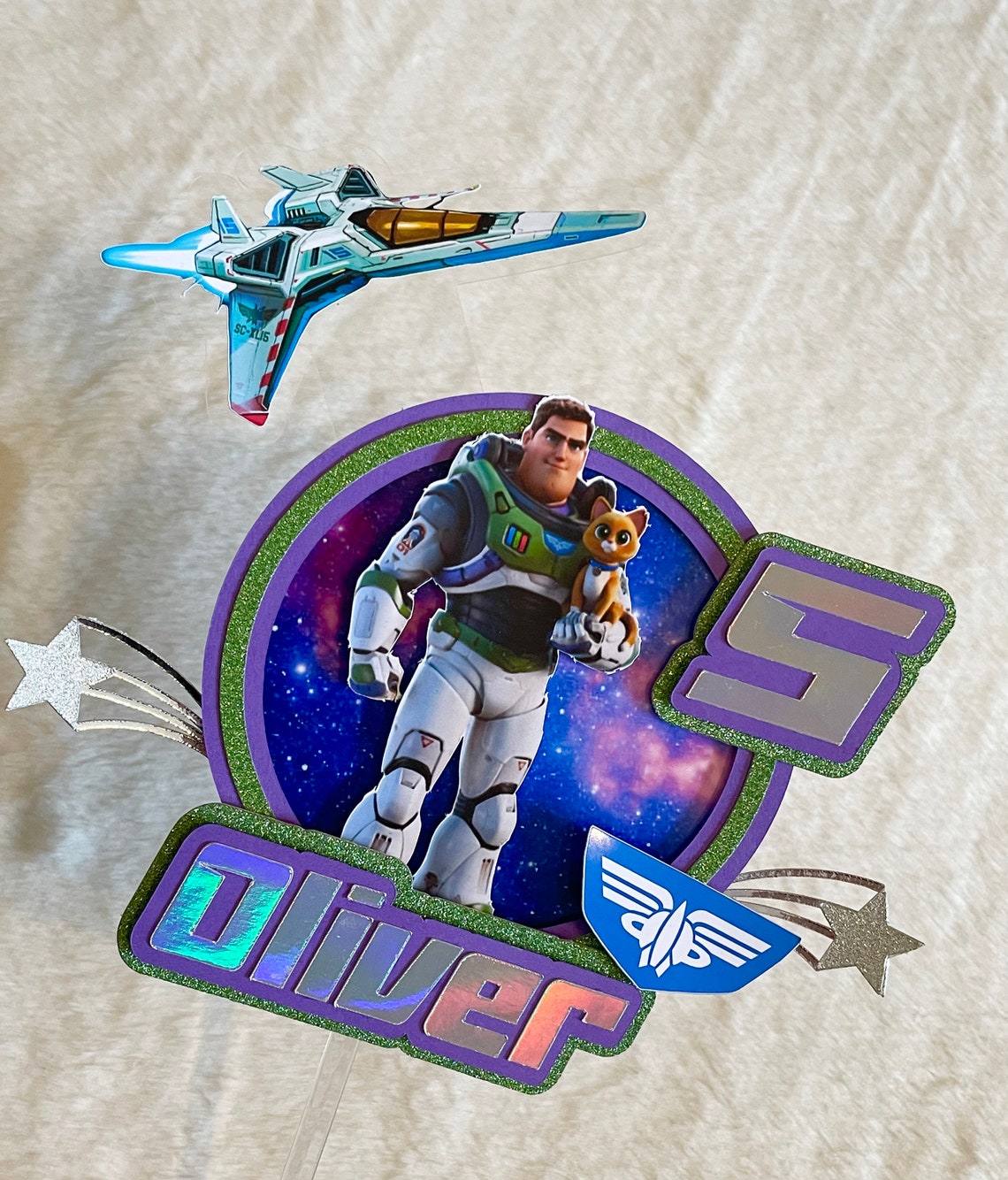 Buzz Lightyear Cake Topper Buzz Lightyear Party Supplies Etsy UK