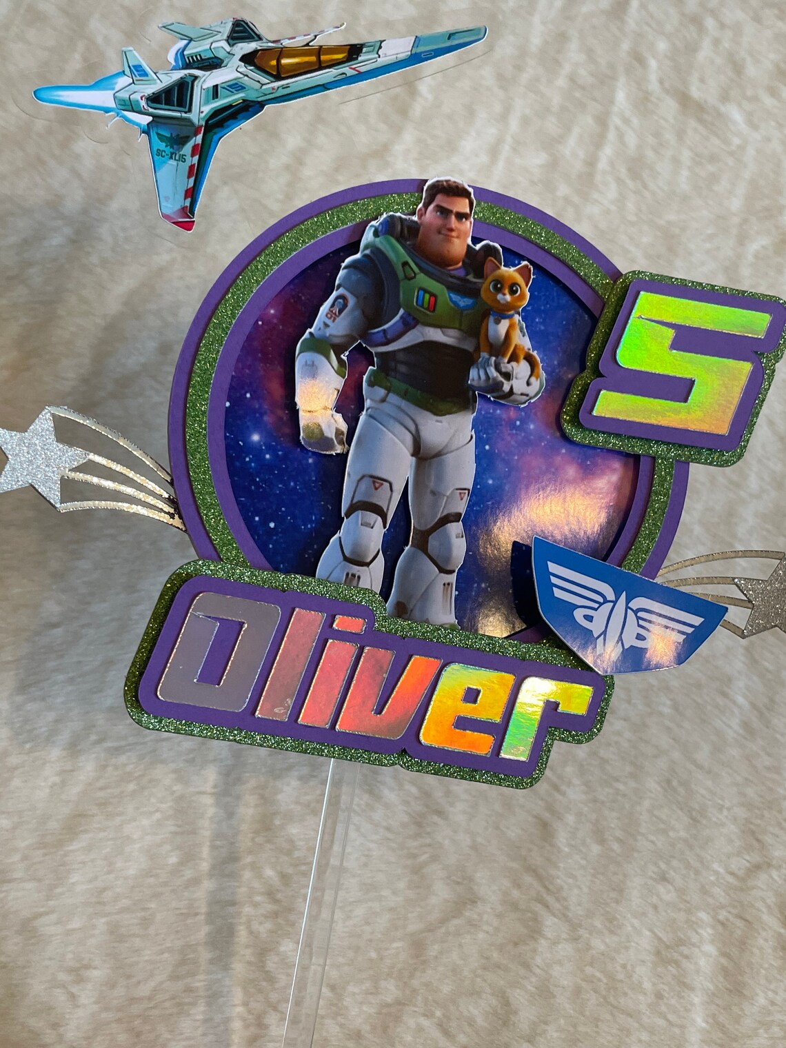 Buzz Lightyear Cake Topper Buzz Lightyear Party Supplies Etsy UK