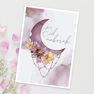A6 Ramadan Karte | auf arabisch| Ramadan Grüße | Postkarte | Ramadan Fest | Opferfest | Eid Mubarak | Eid Al-Adha Mubarak | Al Adha