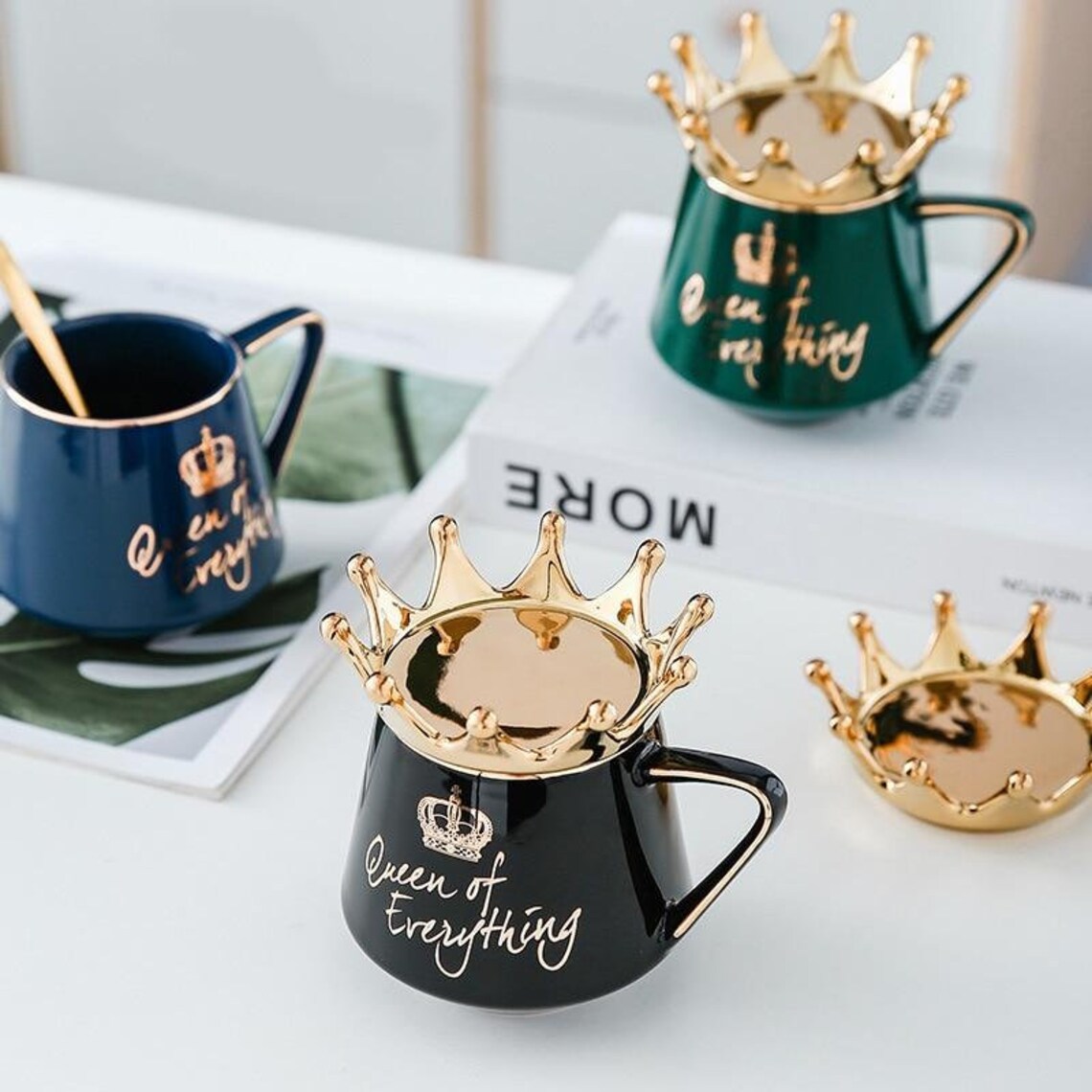 Coffee Mug with Crown Etsy