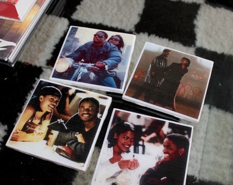 Love Jonez Coasters | Set of 4 | Aesthetic | Home Decor | Drinkware | Gift | House Warming | Love Jones Movie | For Her | Square Coaster