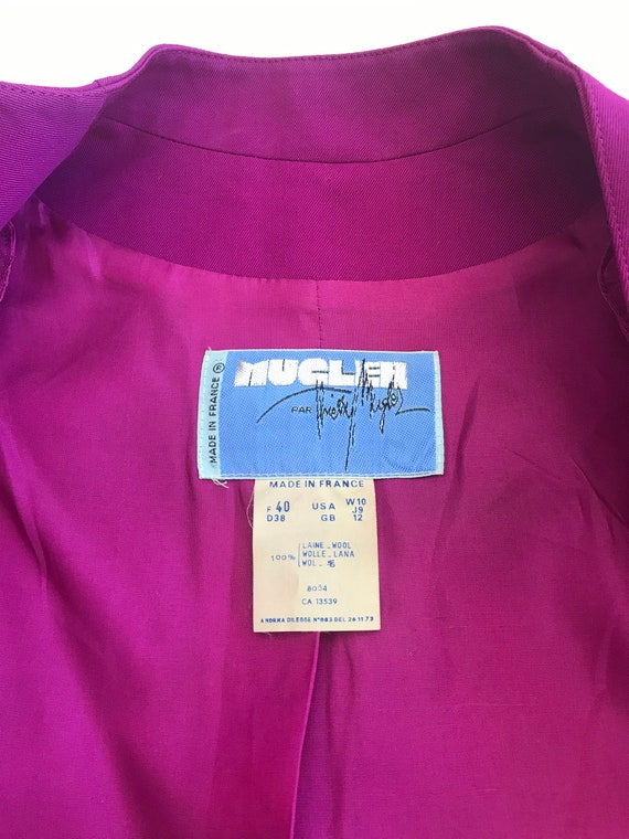 Thierry Mugler Fuchsia Jacket & Skirt Suit in siz… - image 8