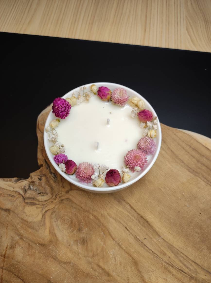Bougie Parfumée Fleurs Séchées