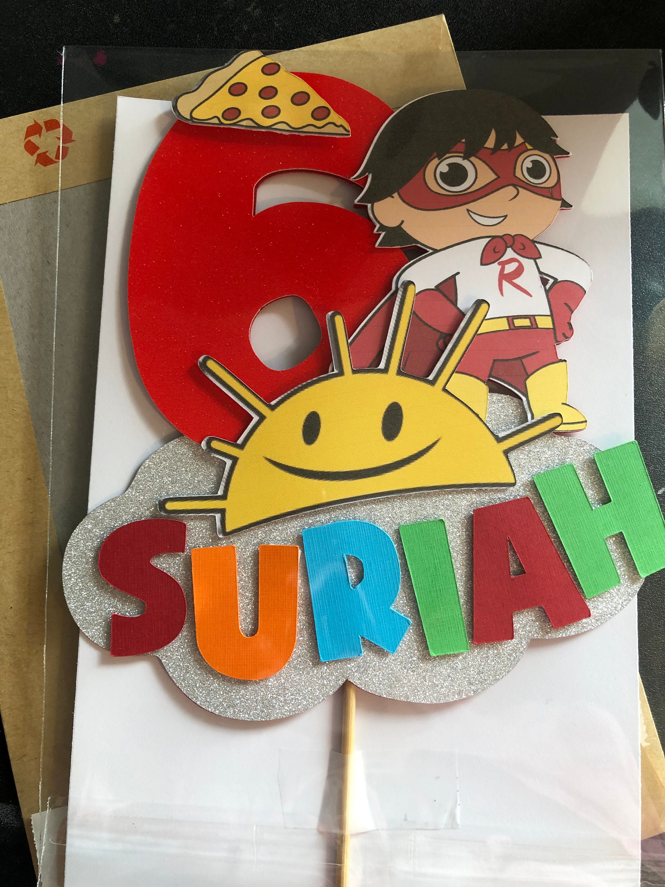 Ryans world cake topper | Etsy