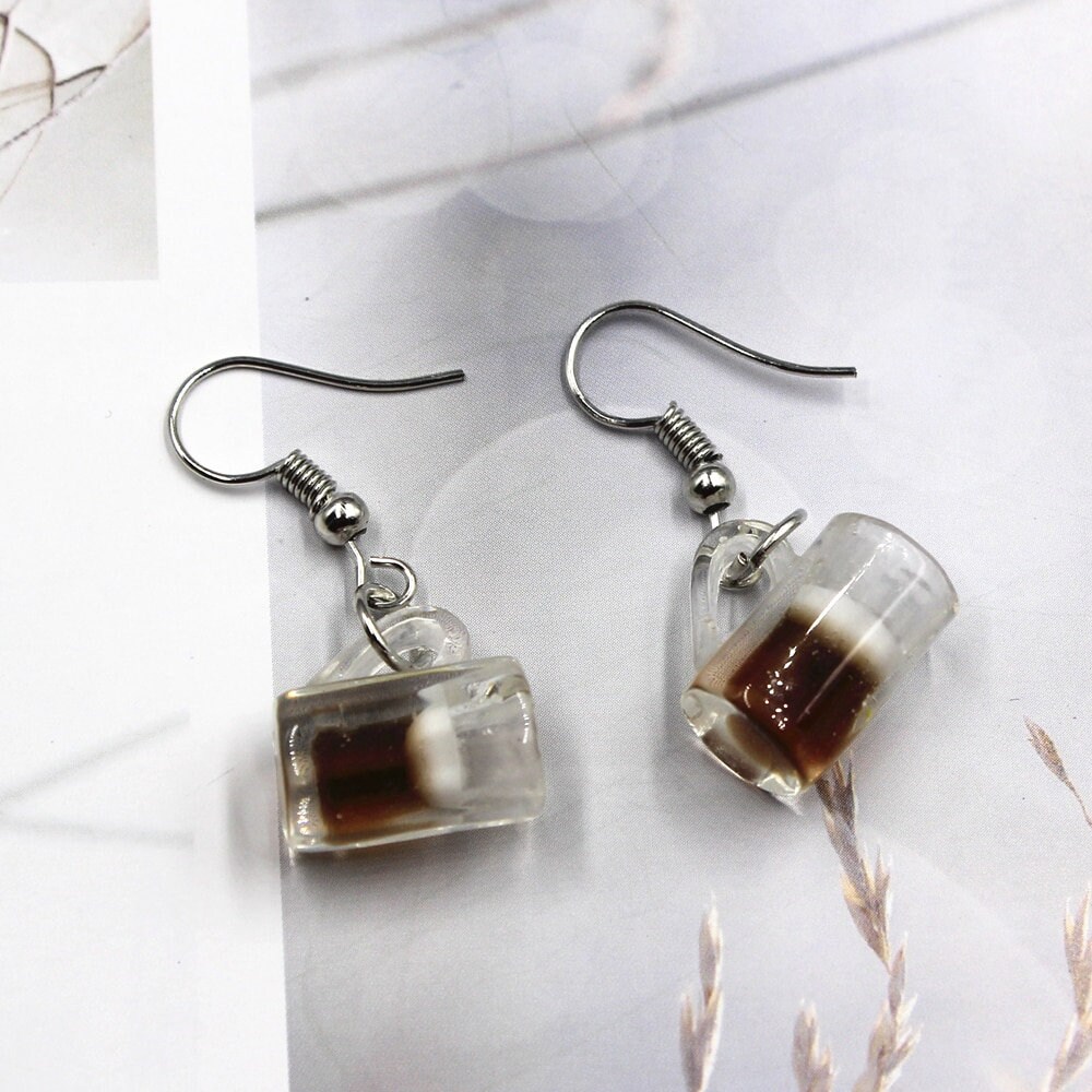 Creative Beer Earring Female Beer Earring Funny Earrings Etsy UK