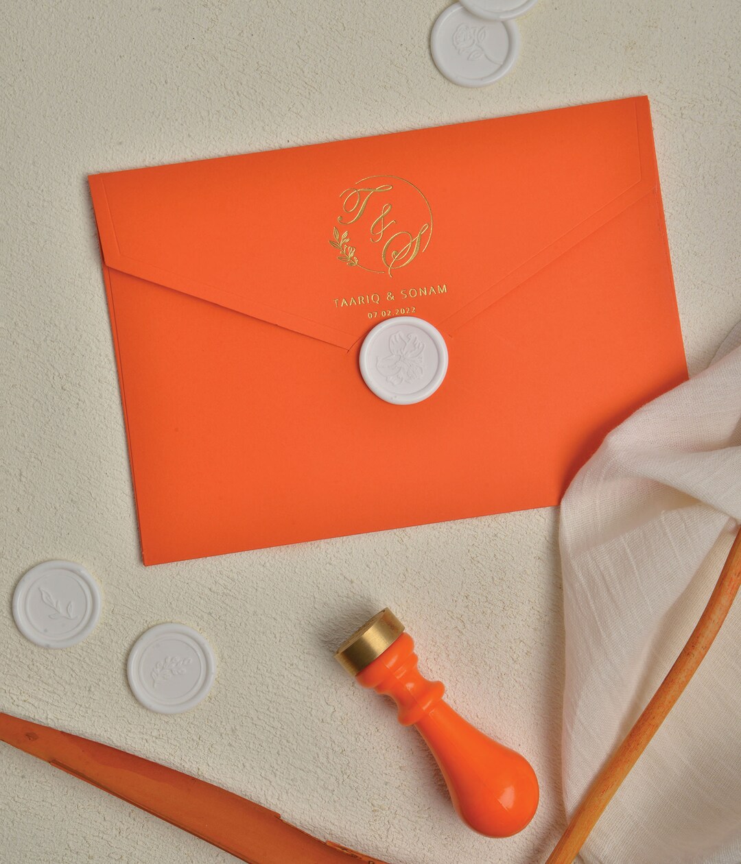 Personalized Envelope, Formal Wedding Invitation, Colorful Envelope
