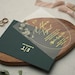 Acrylic Wedding Invitation, Elegant Green Wedding Invitations, Unique Invites, Real Foil, Acrylic Invite, Invitation Card 