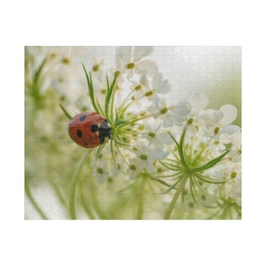Lovely Ladybug Puzzle | 110,  252,  500, 1014-piece | Family Friendly Games | A Perfect Gift For Nature Lovers