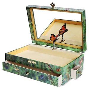 Enchantmints Butterfly Musical Jewelry Box for Girls Jewelry Items- Kids Jewelry Box- Fairy First Birthday- Ideal Gift for kids Birthday