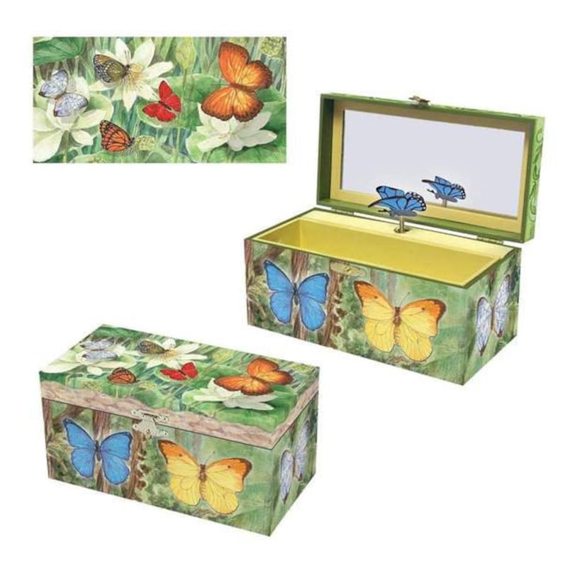 Enchantmints Butterfly Musical Jewelry Box for Girls Kids Etsy