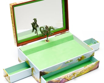 Enchantmints Dragons World Musical Treasure Box for boys: Ideal gift for kids! Plays 'The Sorcerer's Apprentice', 3 Pull-Out Drawers.