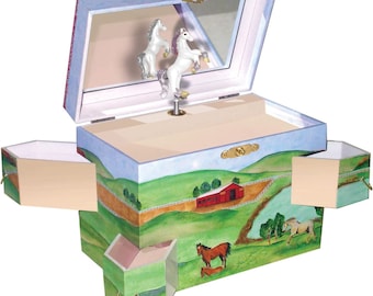 Enchantmints Hide Away Horse Musical Jewelry Box for kids