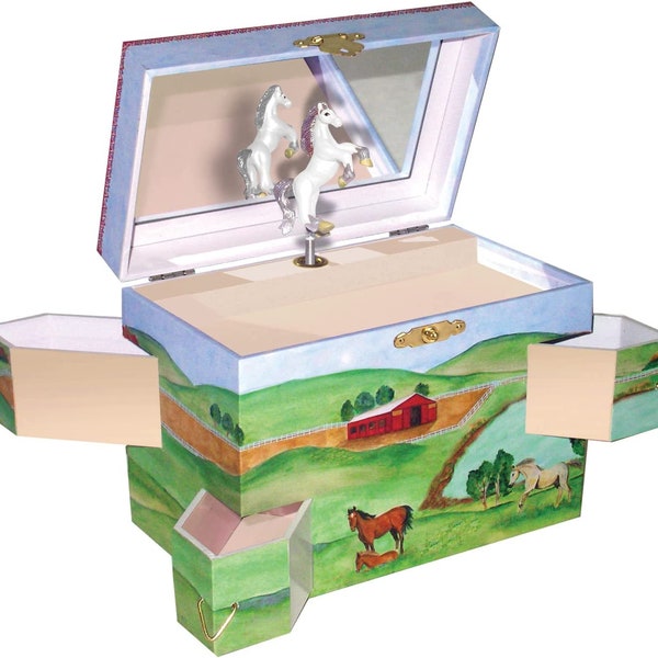 Enchantmints Hide Away Horse Musical Jewelry Box for kids