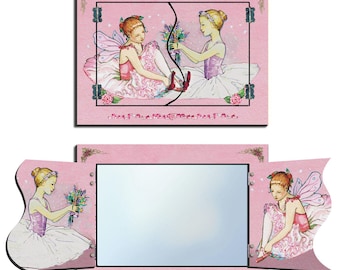 Kids Fantasy Wall Mirror for Girls – Ballerina, Unicorn Carousel, Dragon World & Horse Ranch Nursery Bedroom Decor Gift