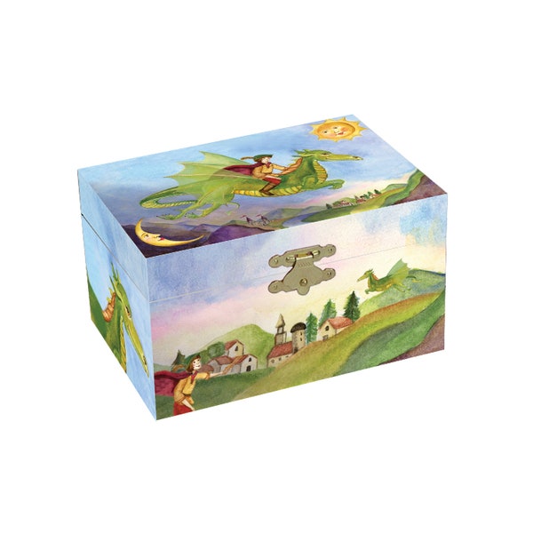 Enchantmints Playful Dragon Jewelry Box for Girls & Boys - Musical Girls Jewelry Organizer Box - Ideal Gifts for Ages 3 and Up