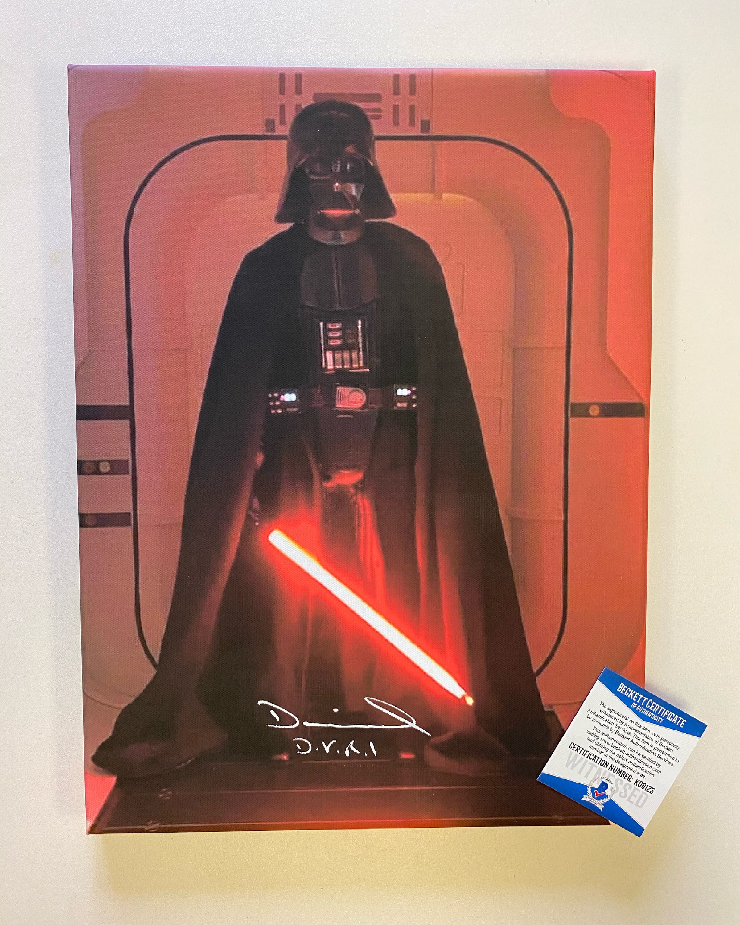 darth vader signed memorabilia