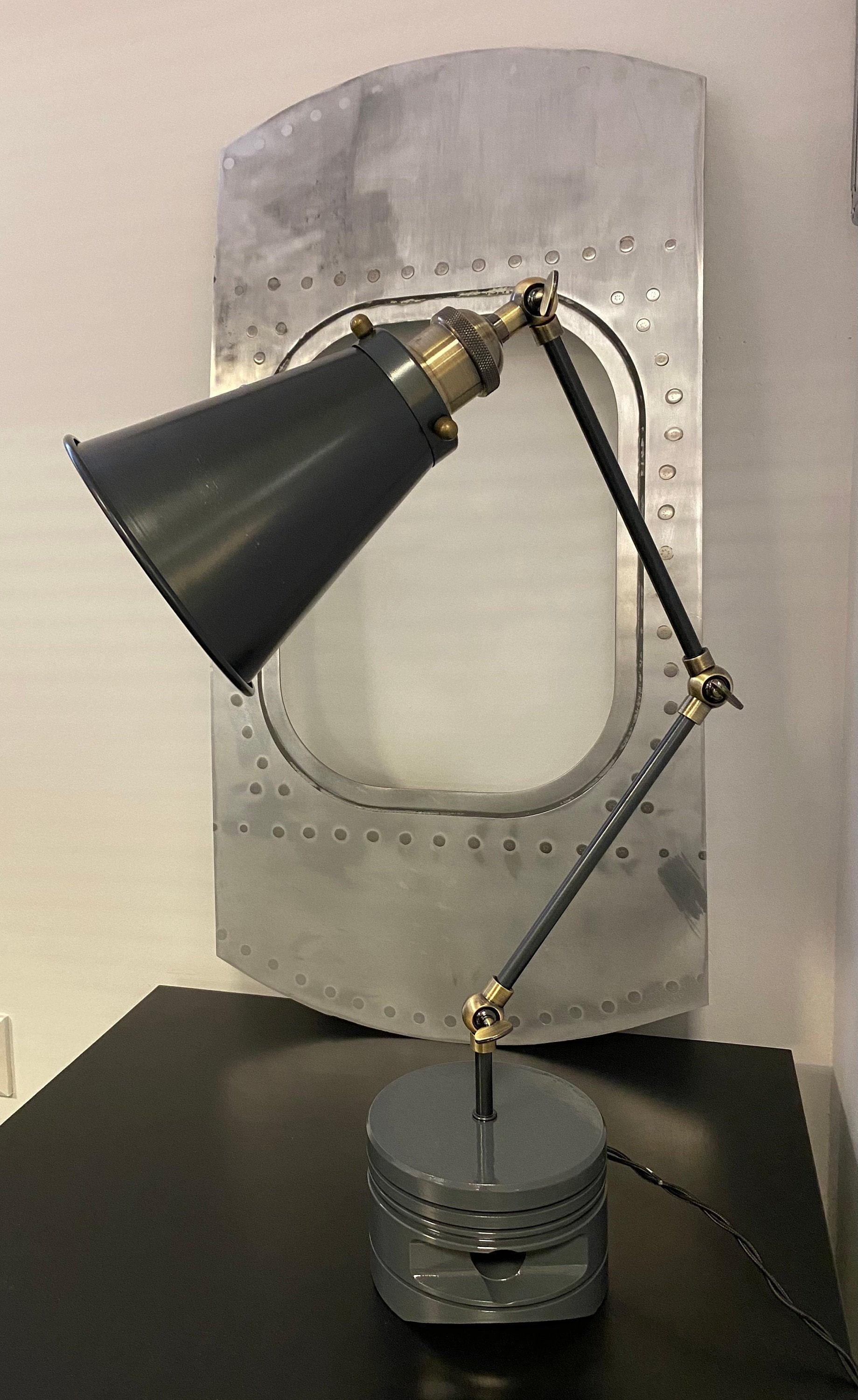 Genuine Aircraft Piston Table Lamp Etsy