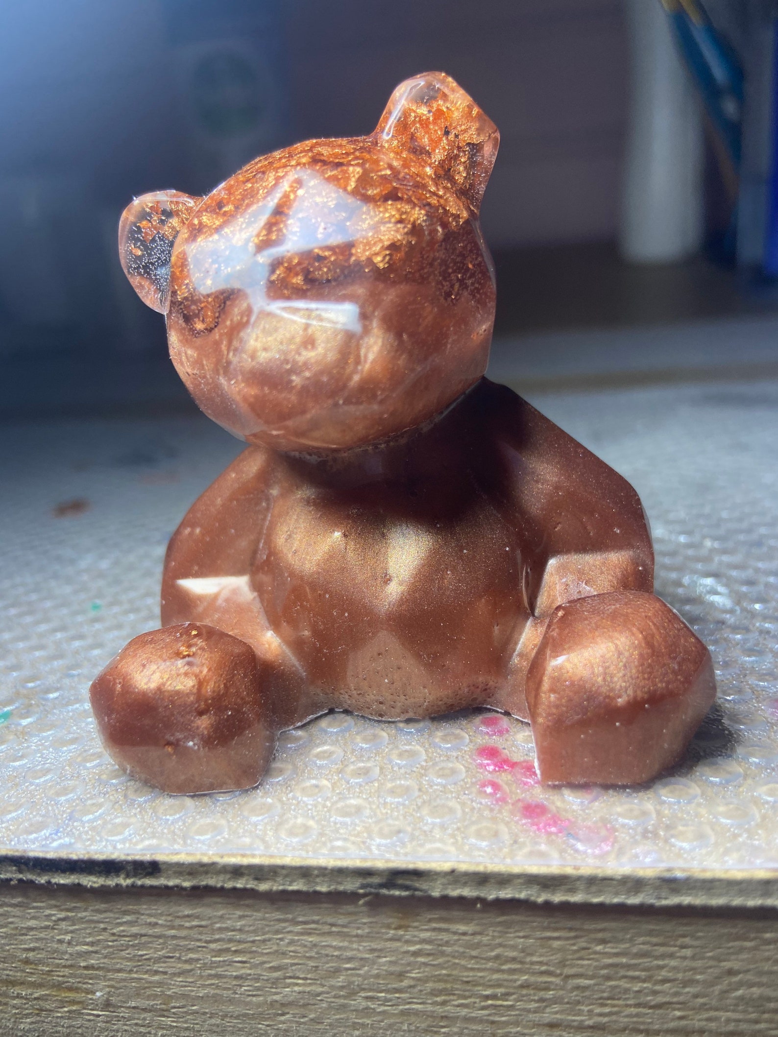 Resin Bear Decorative Item Etsy