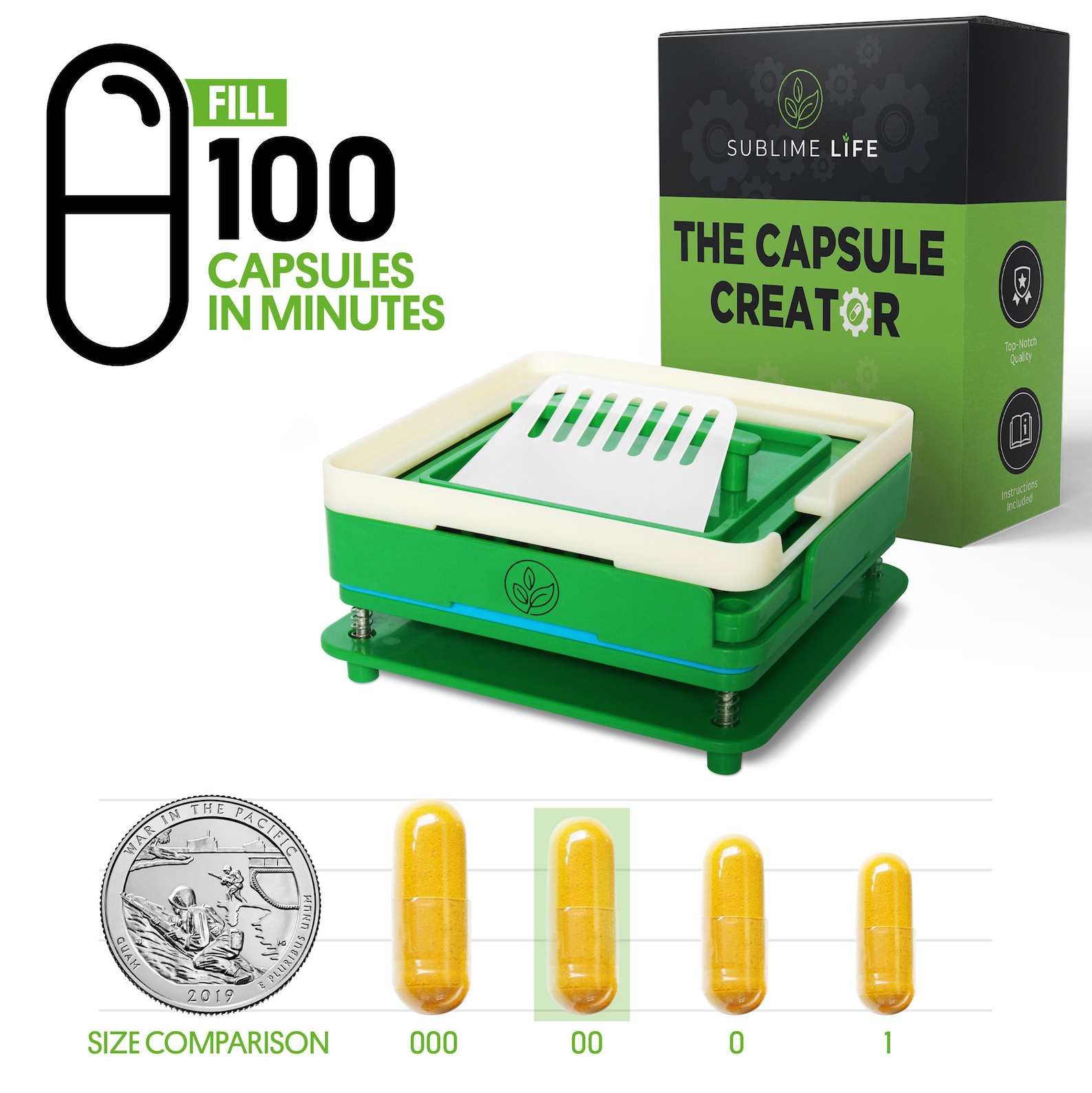 Capsule Filling Machine SIZE 00 Filler Tray for Filling 100 Etsy