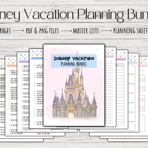 Pacote de planejamento de férias WDW, guia de viagem, para impressão