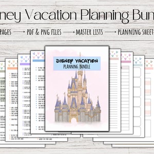 WDW Vacation Planning Bundle, Travel Guide, Printable