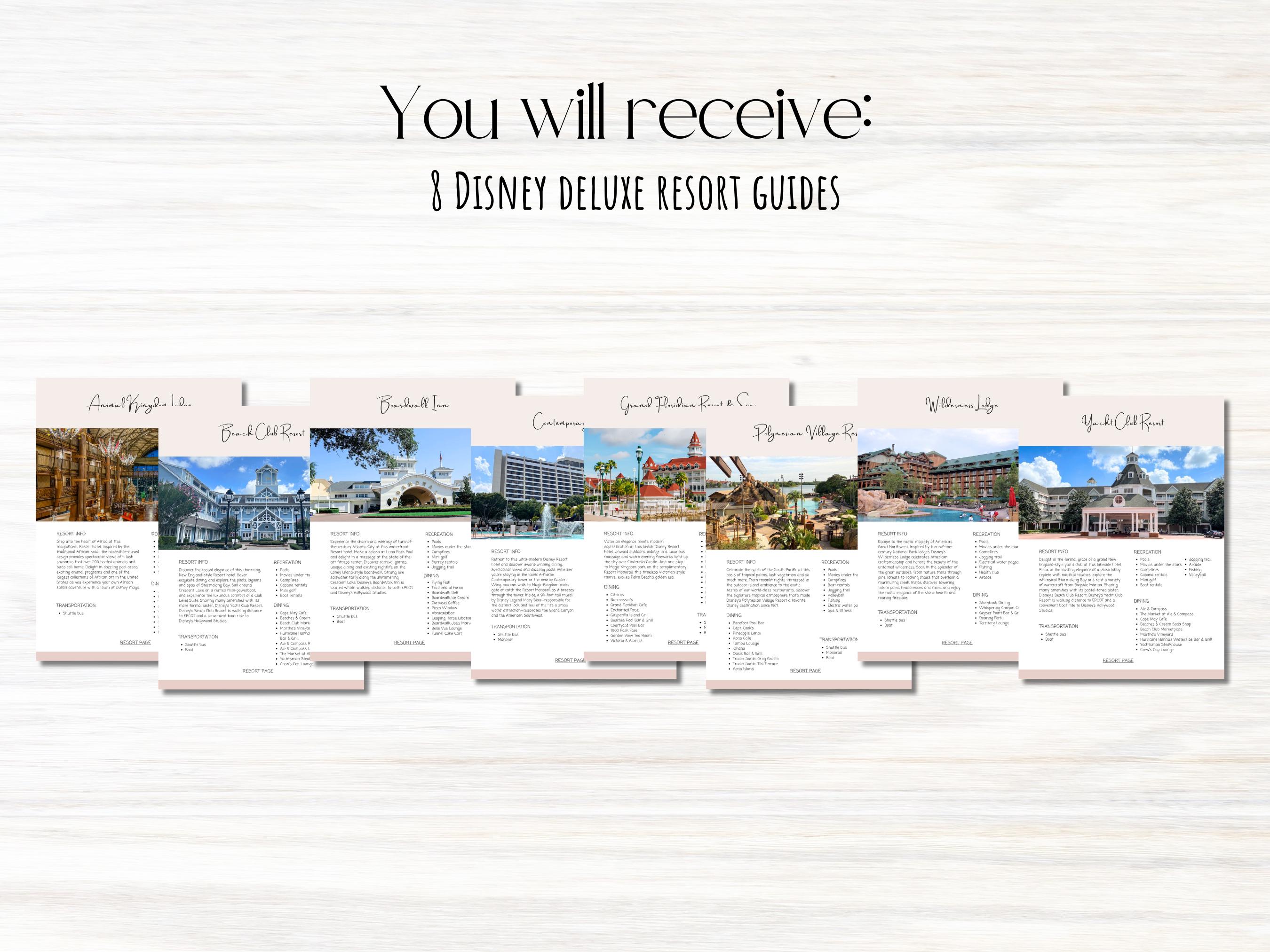 WDW Resort Guides | WDW Vacation Guide | Travel Guide | Canva Template ...