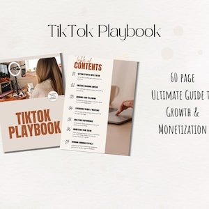 TikTok Playbook, Passive Income Guide, Business Resources, Marketing Ebook, Social Media Growth, Monetization