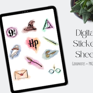 HP Digital Stickers, Digital Sticker Sheet, Digital Planning