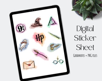 HP Digital Stickers, Digital Sticker Sheet, Digital Planning