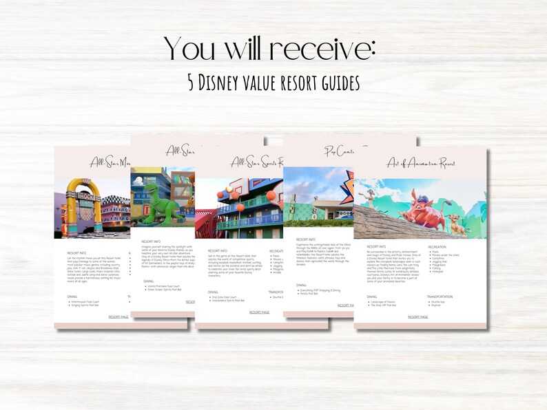 WDW Resort Guides | WDW Vacation Guide | Travel Guide | Canva Template ...