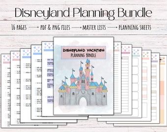 DL Vacation Planning Bundle, Travel Guide, Printable