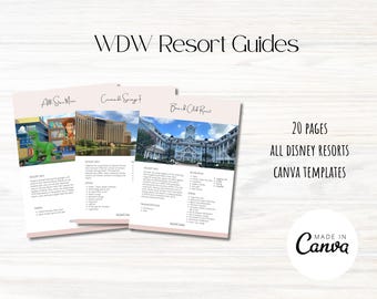 WDW Resort Guides | WDW Vacation Guide | Travel Guide | Canva Template