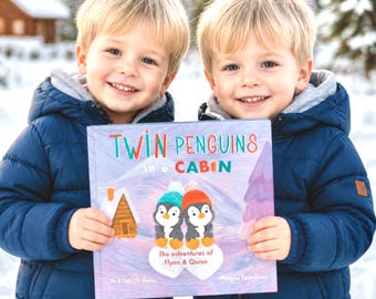 Personalized Baby Book – Custom Twins Storybook, Birthday Gift for Twins and Siblings