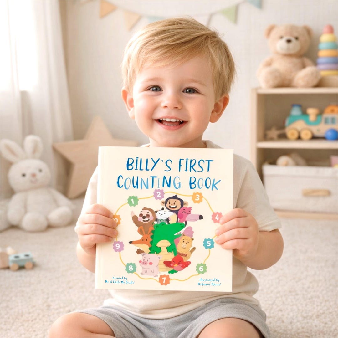 Personalized Baby Book - My First Counting Book, Newborn Gift, Custom ...