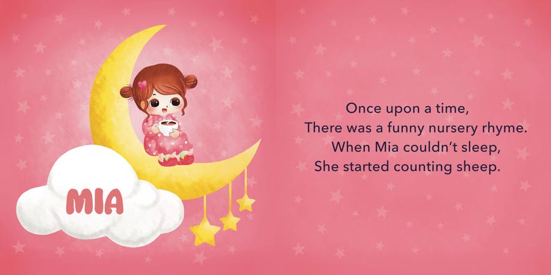 Personalized Childrens Book, Bedtime Story, Nursery Rhyme, Babys First ...