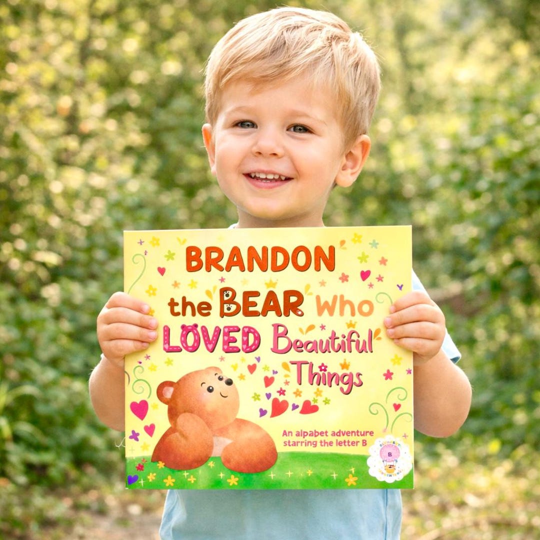 Personalized Alphabet Book – Bear Adventure Storybook, Letter B Story ...