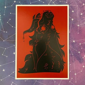 Sadistic Wolf 4•6” Art Print