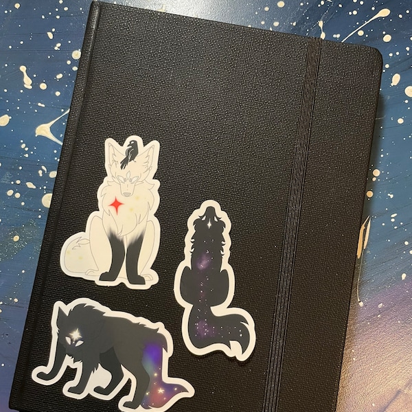 Space Pups Matte Stickers
