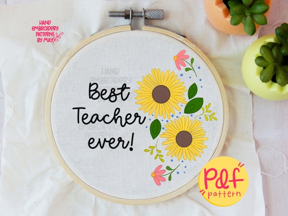 Teacher gift. : r/Embroidery