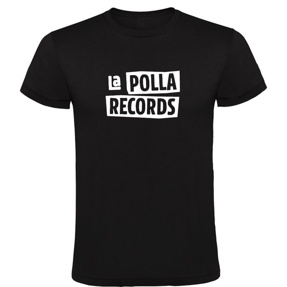 Black Tshirt With Logo of La Polla Records Short Sleevesize Etsy